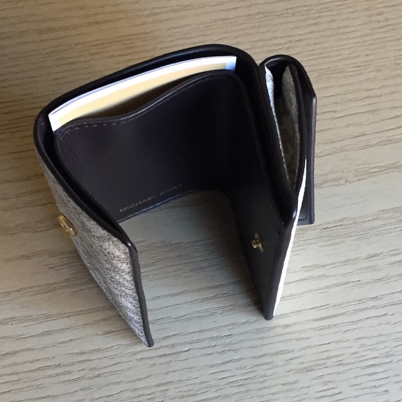 Michael Kors Chocolate Multi Small Trifold Wallet - Picture 7 of 10